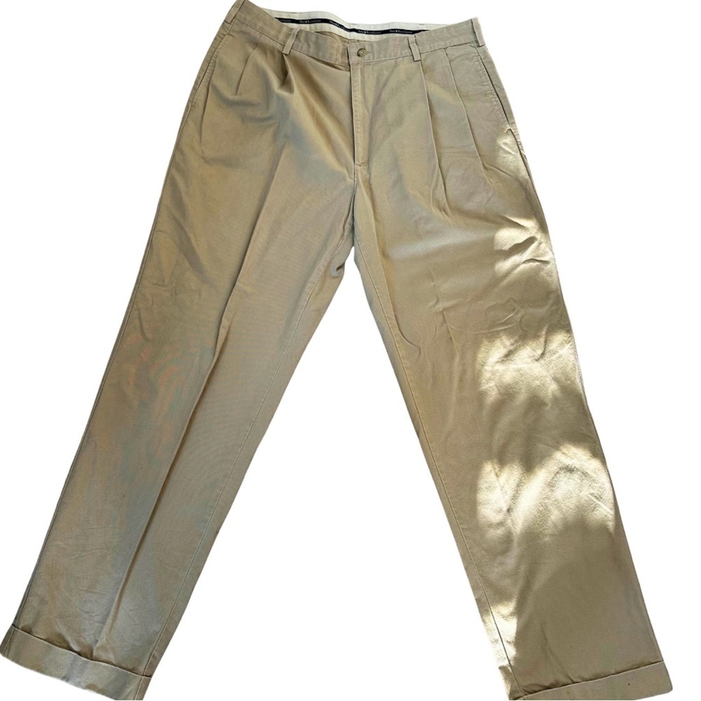 Polo Ralph Lauren Men’s Classic Fit Pleated Chino Pants Khaki Beige 38x32‎